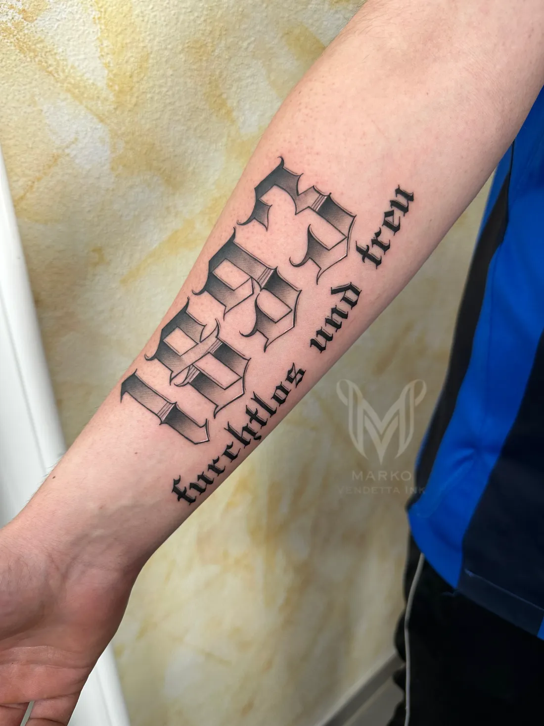 Lettering — Lettering Tattoo von Marko